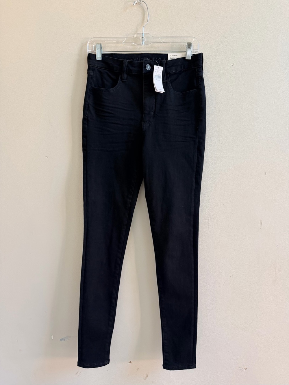 American Eagle Super High Rise Jegging Size 6 Long Black